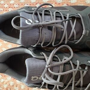 On Running Men's Waterproof Cloudventure black/gray athletic shoes